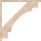 Ekena Millwork Merced Block Smooth Bracket w/ Offset Brace, Douglas Fir, 3 1/2"W x 40"D x 40"H BKT0402X40X40MRC05SDF - alternate 2
